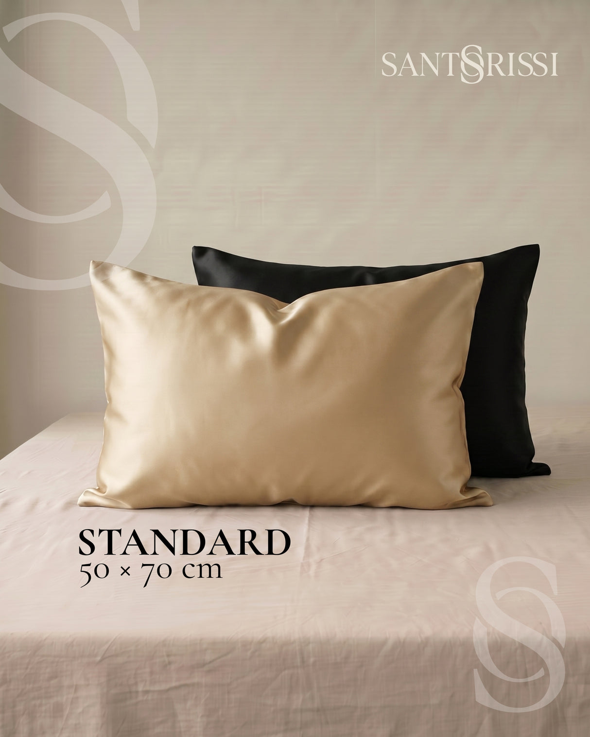 Gold Italian MicroModal satin bedding – MONET Collection (Dorato)
