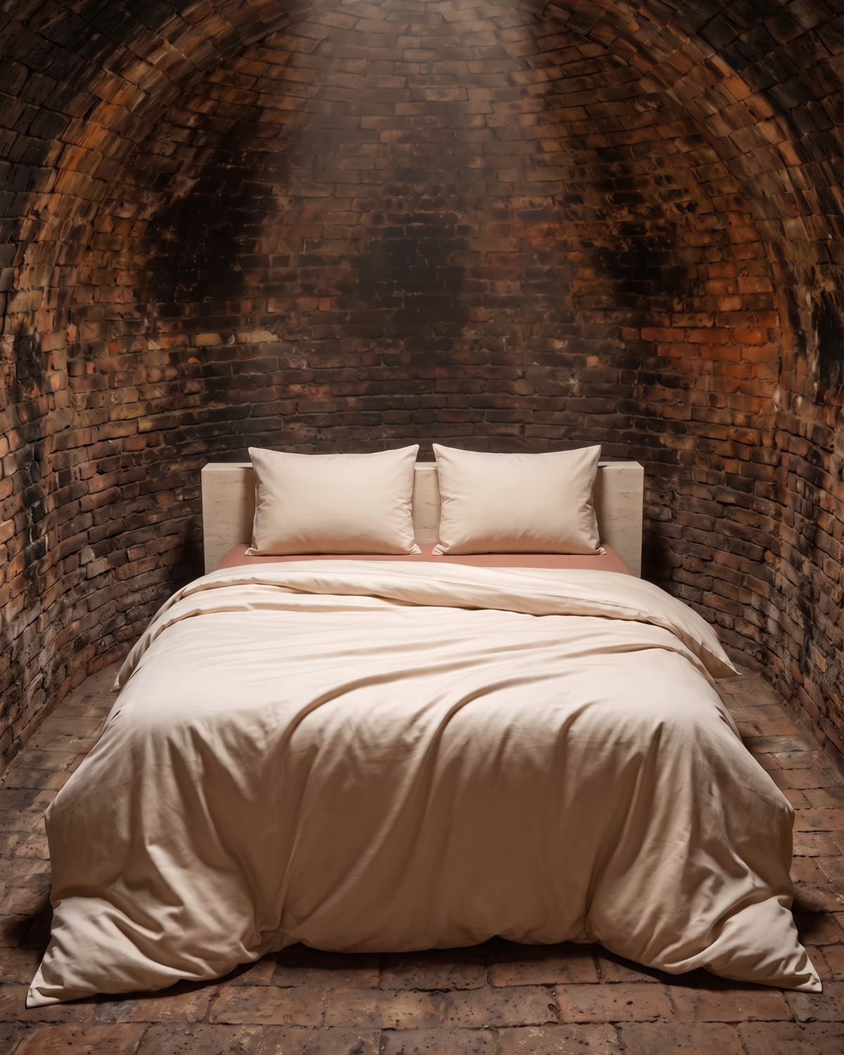 King Duvet Cover Set 240x220 with 2 Pillowcases · Italian Cotton Sateen · Sabbia secca