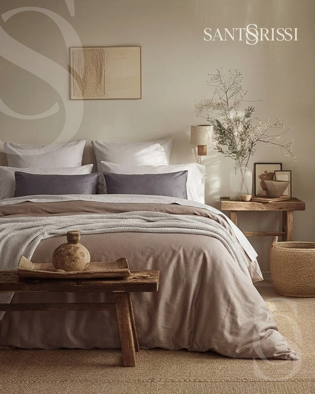 Italian cotton sateen bedding – Pietra e Cenere Collection
