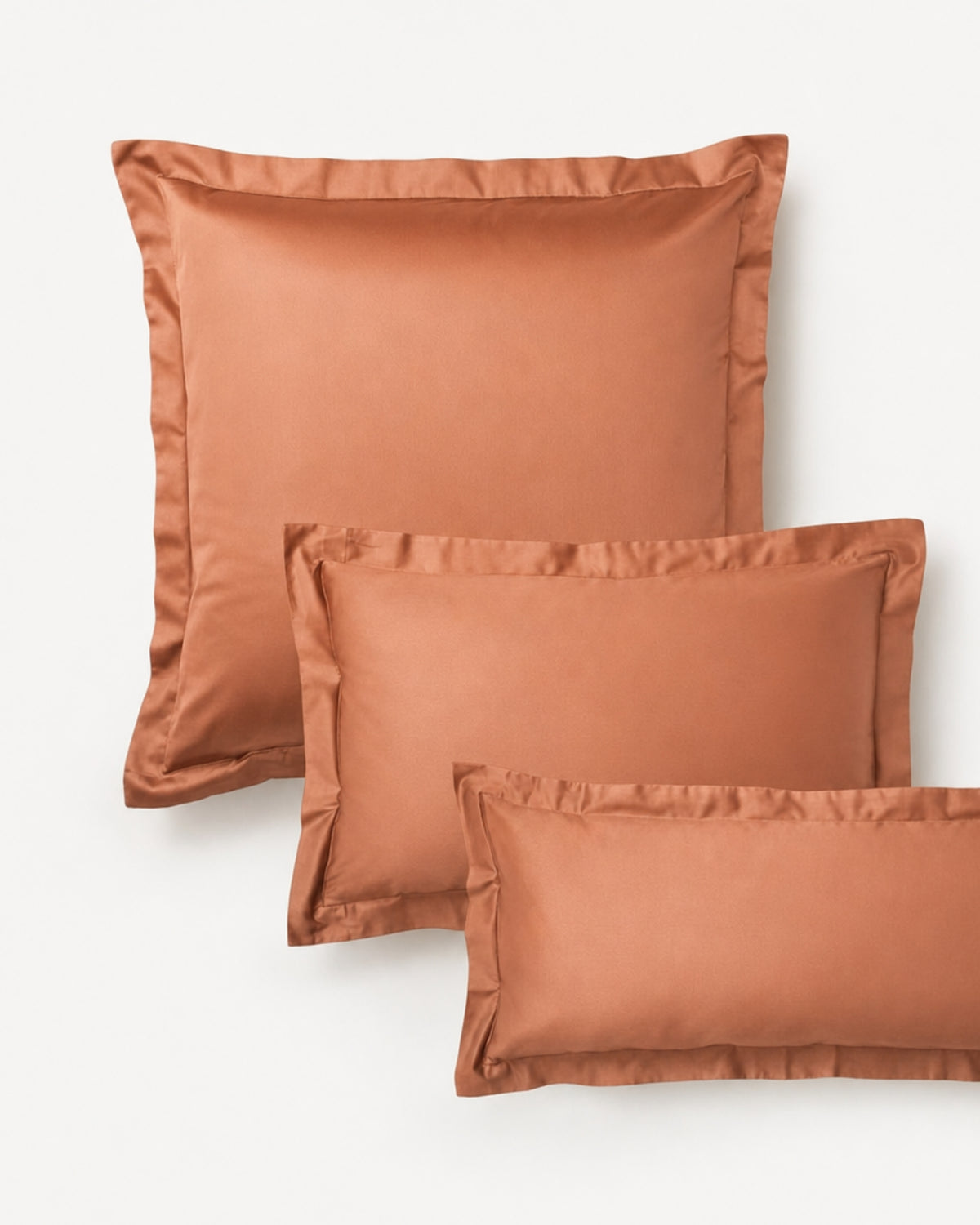 Italian Cotton Sateen Pillowcase – Terra Bruciata Collection · Muro al tramonto