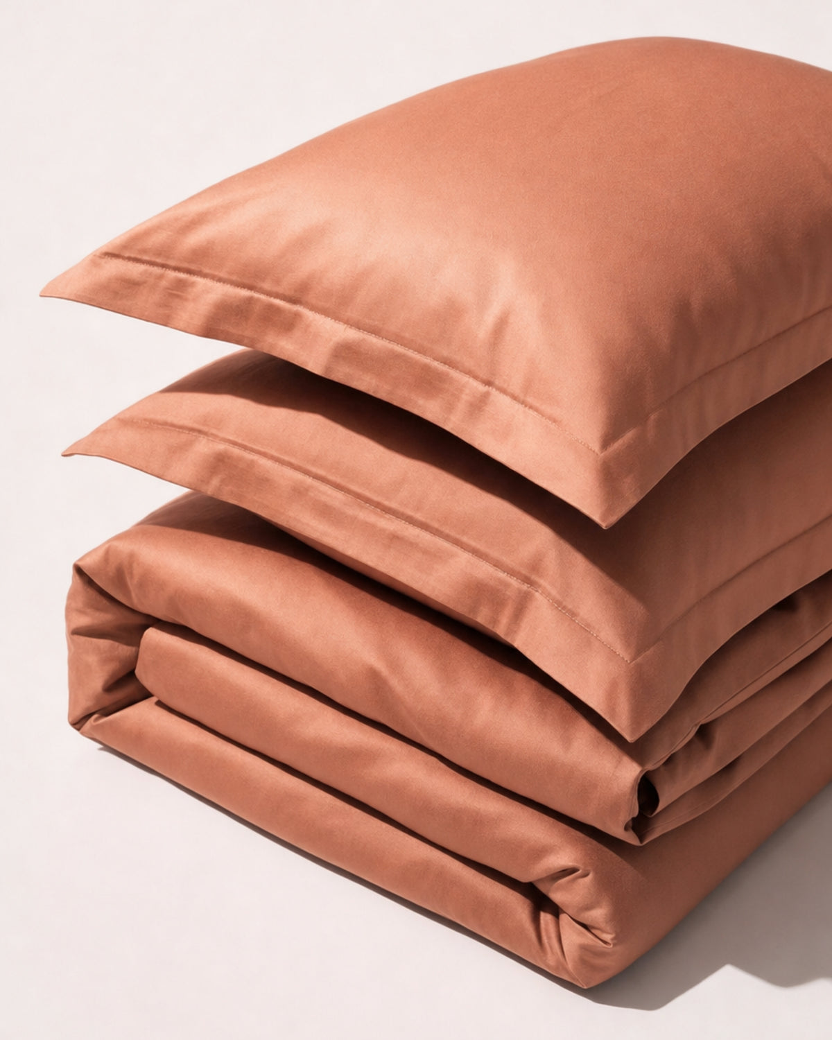 Double Duvet Cover Set 200x200 with 2 Pillowcases · Italian Cotton Sateen · Muro al tramonto