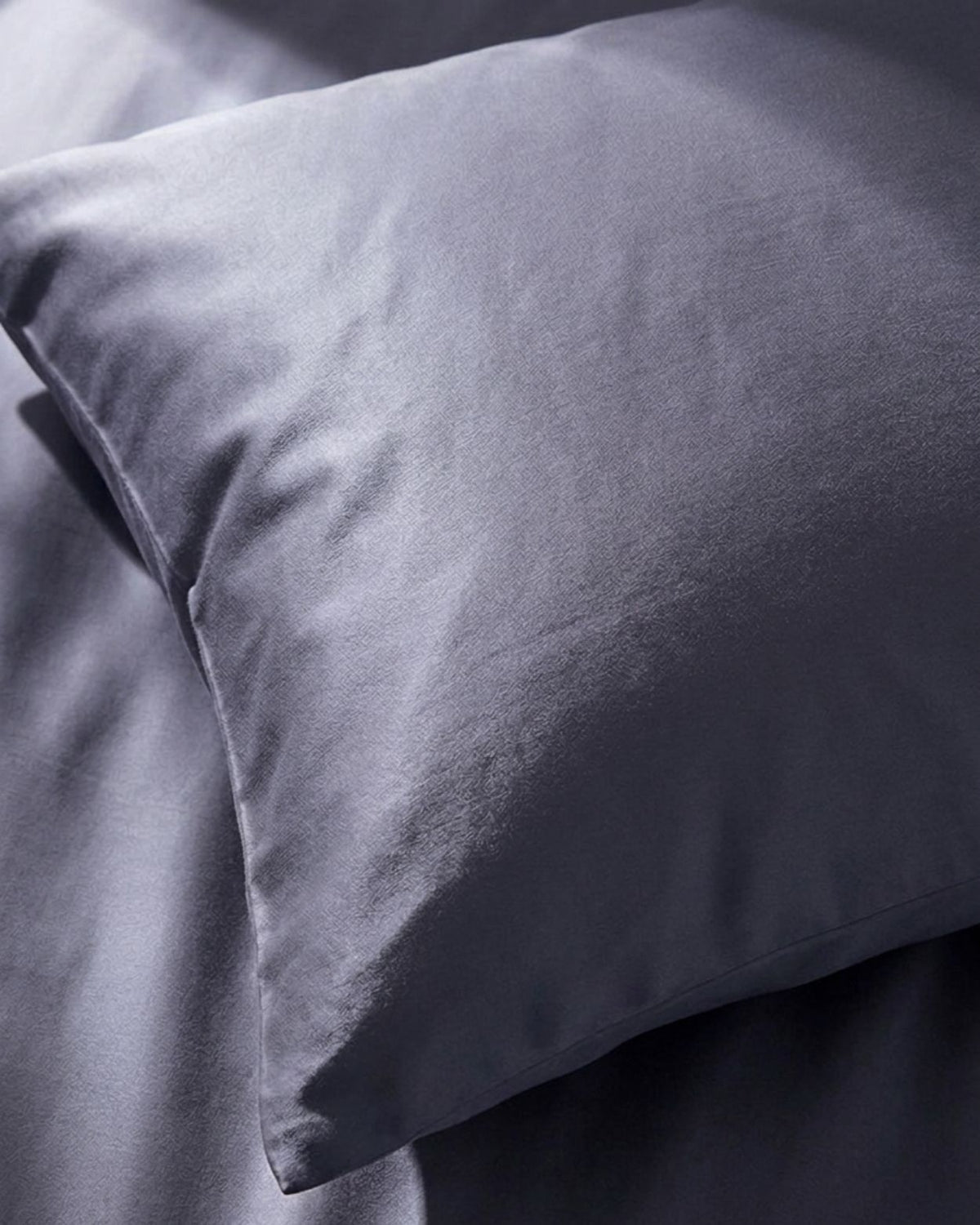 Double Duvet Cover Set 200x200 with 2 Pillowcases · Italian Cotton Sateen · Ardesia