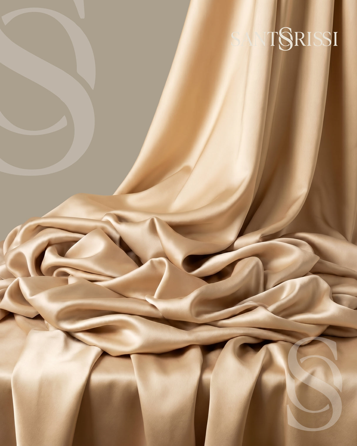 Gold Italian MicroModal satin bedding – MONET Collection (Dorato)