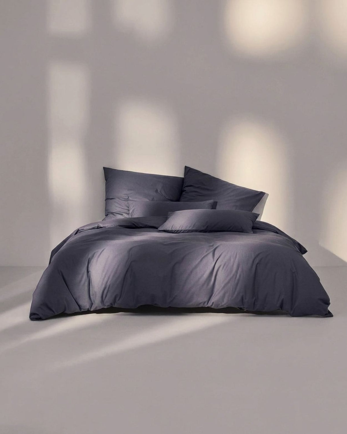 Double Duvet Cover Set 200x200 with 2 Pillowcases · Italian Cotton Sateen · Ardesia
