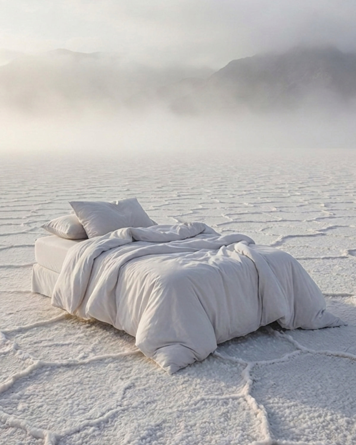 Single Duvet Cover Set 140x200 with Pillowcase · Italian Cotton Sateen · Cenere chiara