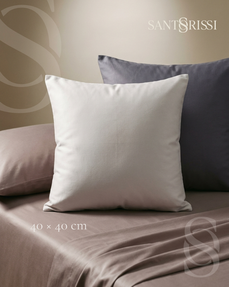 Light grey Italian cotton sateen bedding – Pietra e Cenere Collection (Cenere chiara)
