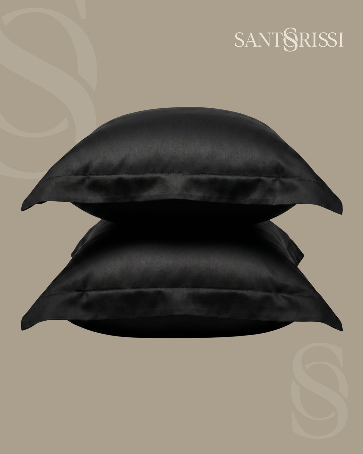 Italian MicroModal Pillowcase – MONET Collection · Nero