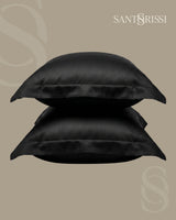 Italian MicroModal Pillowcase – MONET Collection · Nero