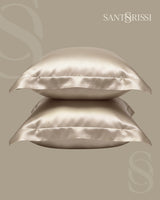 Champagne Italian MicroModal satin bedding – MONET Collection (Shine)