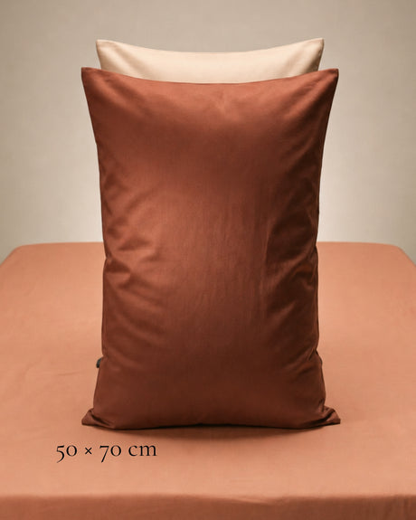 Sand Italian cotton sateen bedding – Terra Bruciata Collection (Sabbia secca)