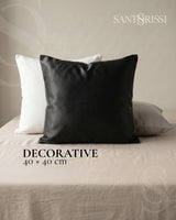 Black Italian MicroModal satin bedding – MONET Collection (Nero)