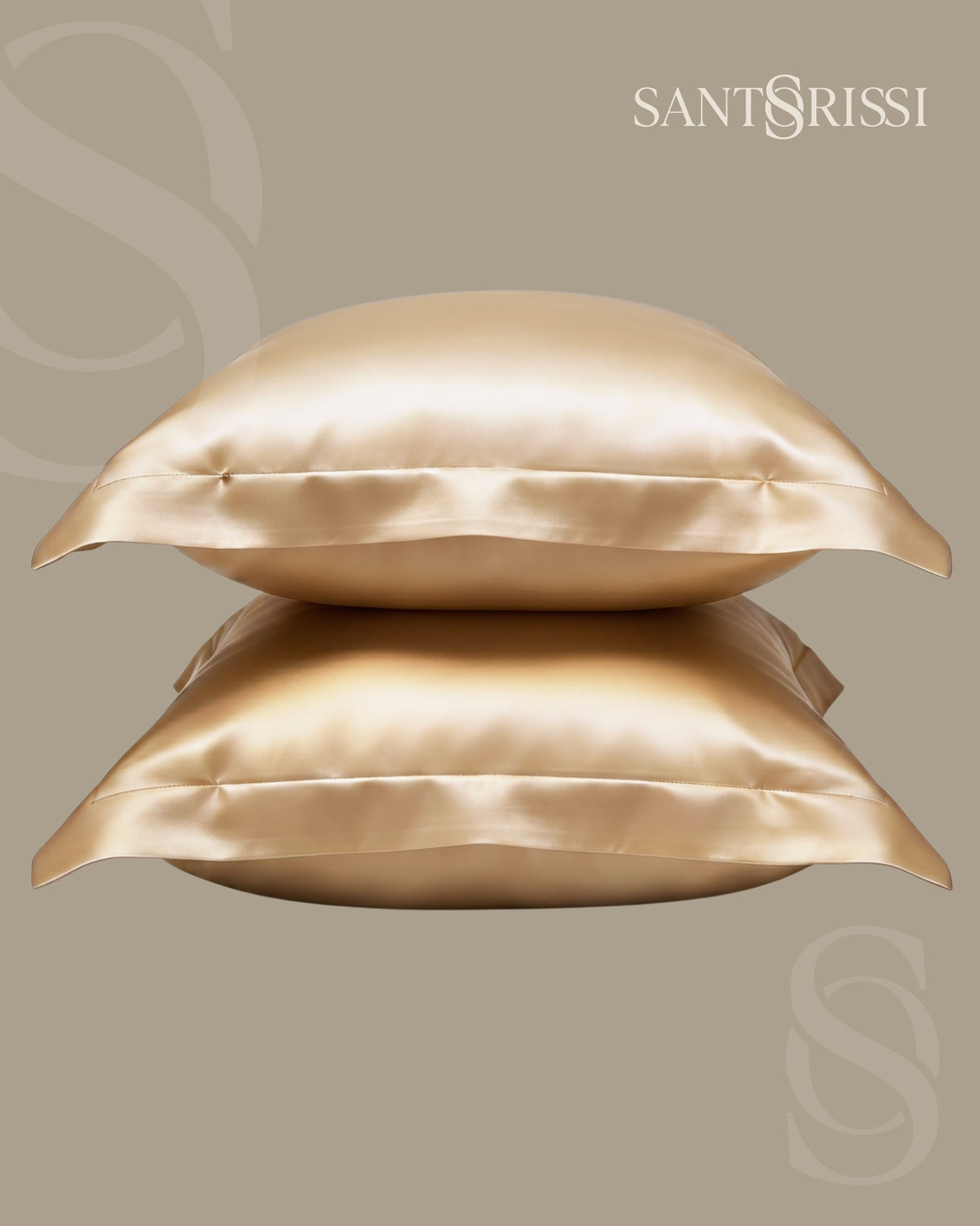 Gold Italian MicroModal satin bedding – MONET Collection (Dorato)