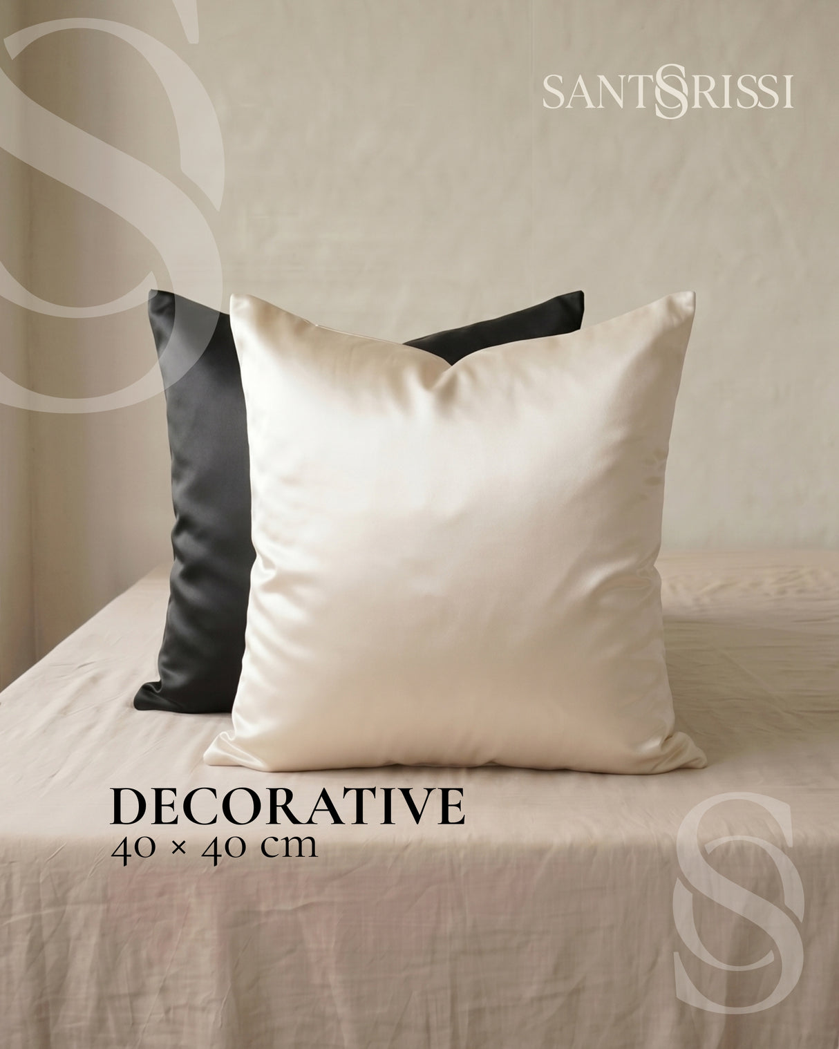 Champagne Italian MicroModal satin bedding – MONET Collection (Shine)