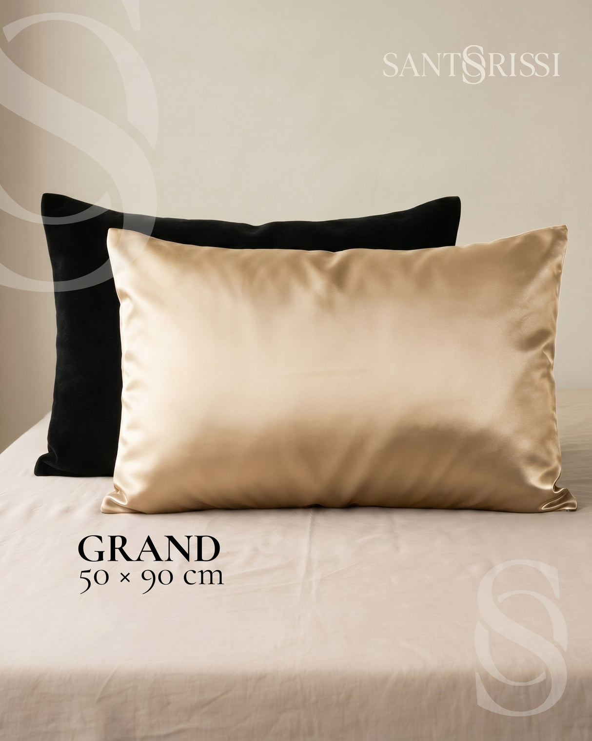 Gold Italian MicroModal satin bedding – MONET Collection (Dorato)