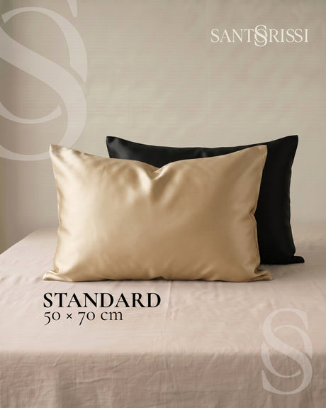 Gold Italian MicroModal satin bedding – MONET Collection (Dorato)