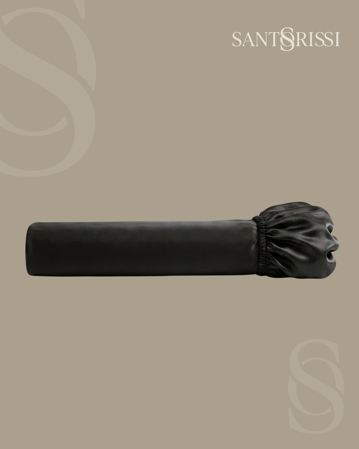 Black Italian MicroModal satin bedding – MONET Collection (Nero)