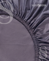 Slate grey Italian cotton sateen bedding – Pietra e Cenere Collection (Ardesia)