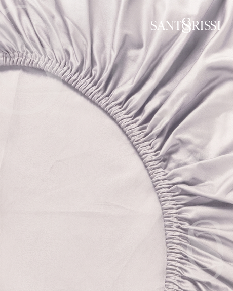 Light grey Italian cotton sateen bedding – Pietra e Cenere Collection (Cenere chiara)