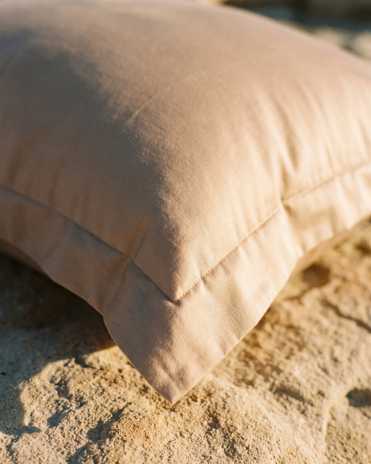 Sand Italian cotton sateen bedding – Terra Bruciata Collection (Sabbia secca)