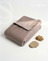 Taupe Italian cotton sateen bedding – Pietra e Cenere Collection (Pietra viva)