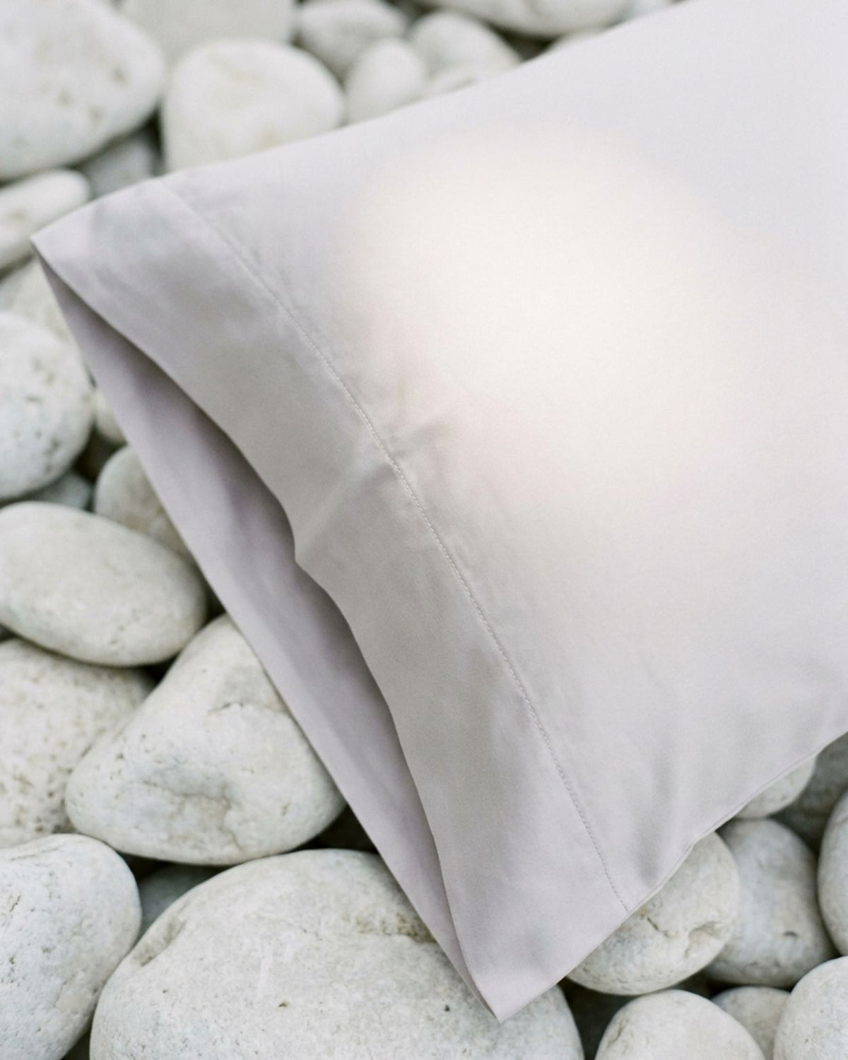 Double Duvet Cover Set 200x200 with 2 Pillowcases · Italian Cotton Sateen · Cenere chiara