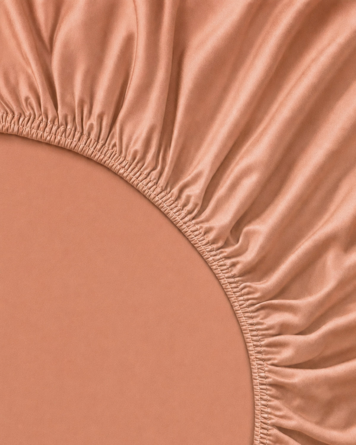Italian Cotton Sateen Fitted Sheet – Terra Bruciata Collection · Muro al tramonto