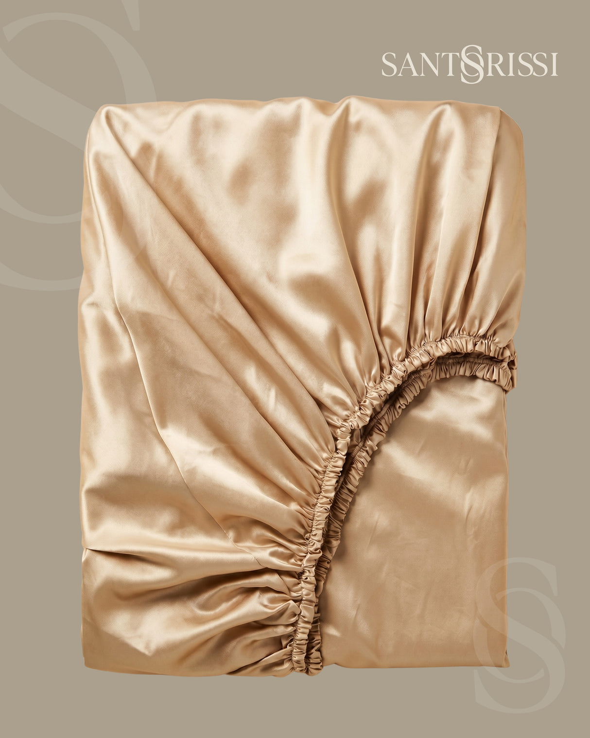 Gold Italian MicroModal fitted sheet – MONET Collection (Dorato)