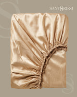 Gold Italian MicroModal fitted sheet – MONET Collection (Dorato)