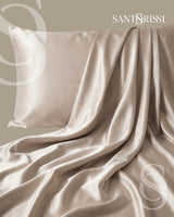 Champagne Italian MicroModal satin bedding – MONET Collection (Shine)