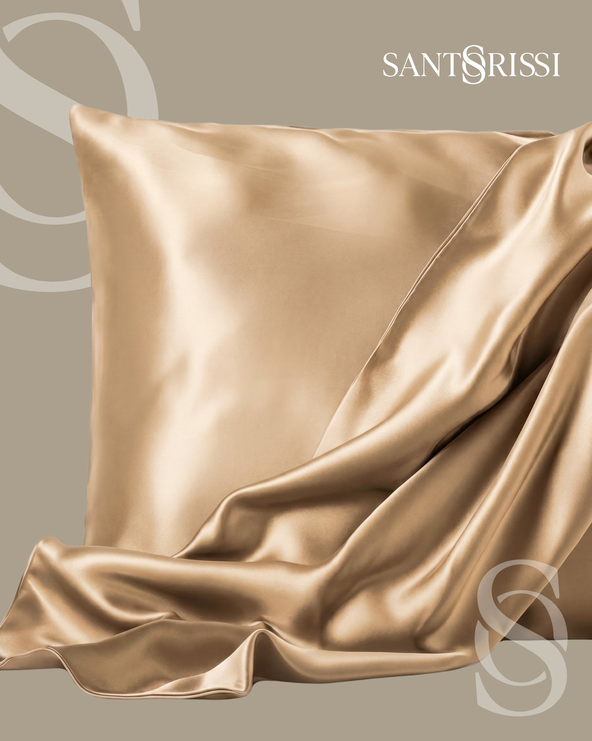 Gold Italian MicroModal satin bedding – MONET Collection (Dorato)