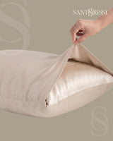 Champagne Italian MicroModal satin bedding – MONET Collection (Shine)