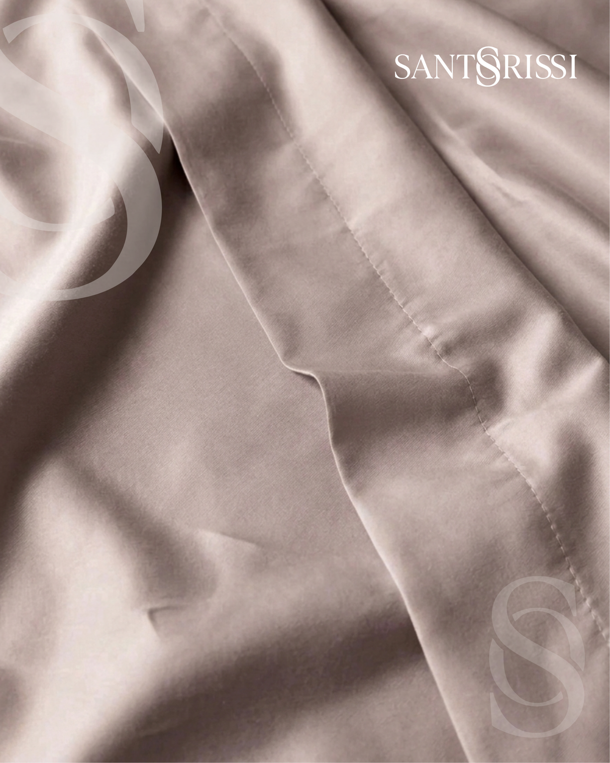 Taupe Italian cotton sateen bedding – Pietra e Cenere Collection (Pietra viva)