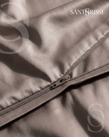 Taupe Italian cotton sateen bedding – Pietra e Cenere Collection (Pietra viva)