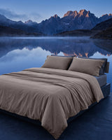 King Duvet Cover Set 240x220 with 2 Pillowcases · Italian Cotton Sateen · Pietra viva
