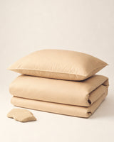 Sand Italian cotton sateen bedding – Terra Bruciata Collection (Sabbia secca)