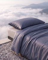 Single Duvet Cover Set 140x200 with Pillowcase · Italian Cotton Sateen · Ardesia