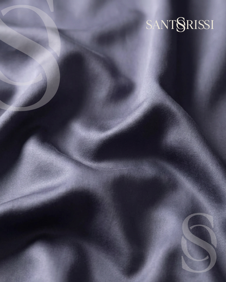 Slate grey Italian cotton sateen bedding – Pietra e Cenere Collection (Ardesia)