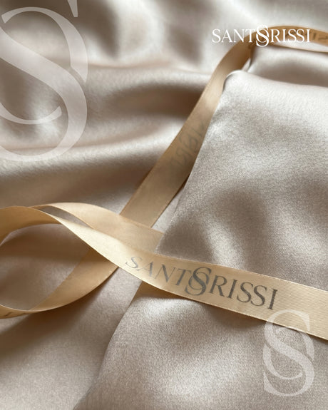 Champagne Italian MicroModal satin bedding – MONET Collection (Shine)