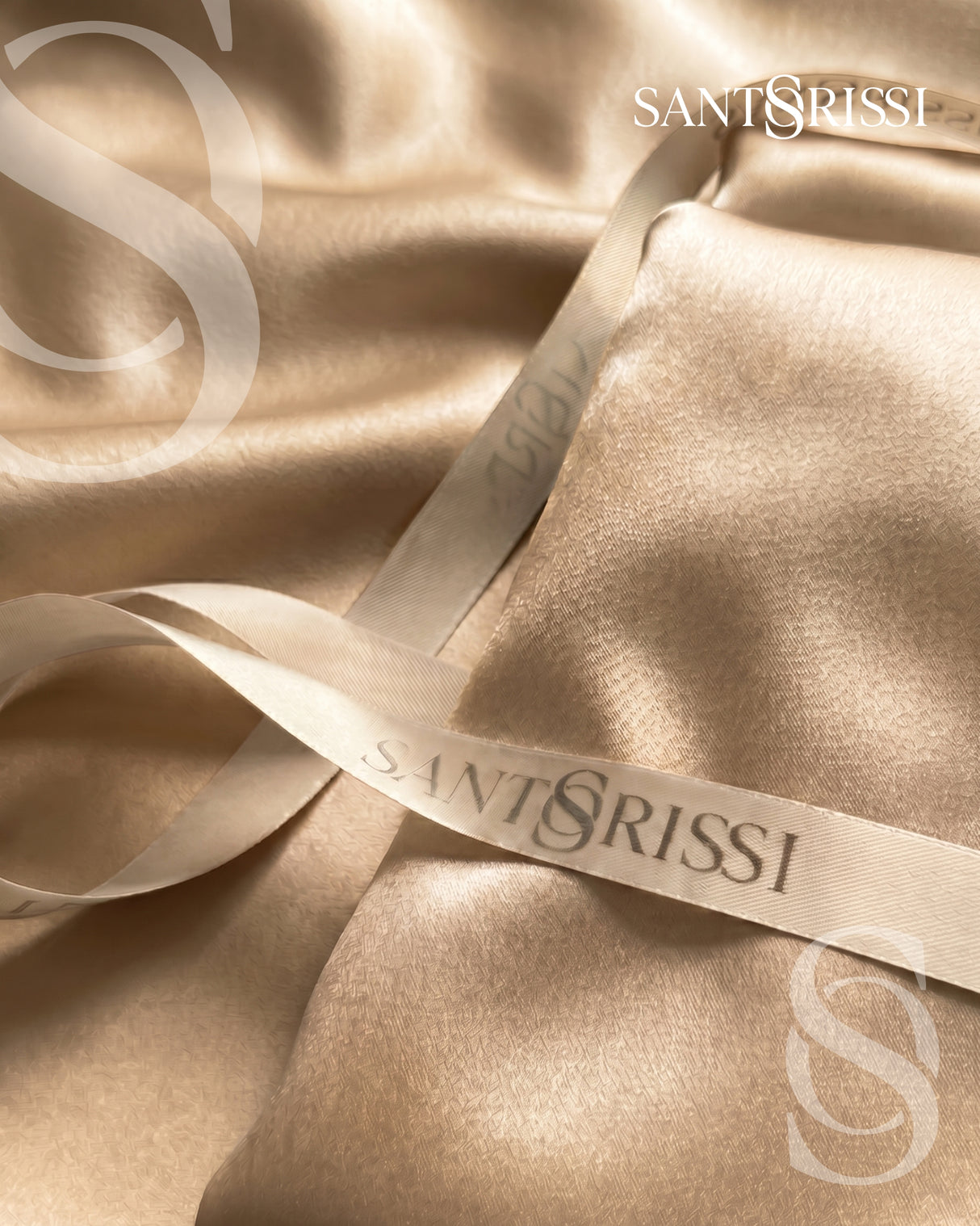 Gold Italian MicroModal satin bedding – MONET Collection (Dorato)