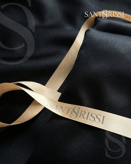 Black Italian MicroModal satin bedding – MONET Collection (Nero)