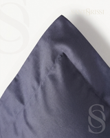Slate grey Italian cotton sateen bedding – Pietra e Cenere Collection (Ardesia)
