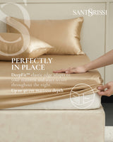 Gold Italian MicroModal fitted sheet – MONET Collection (Dorato)