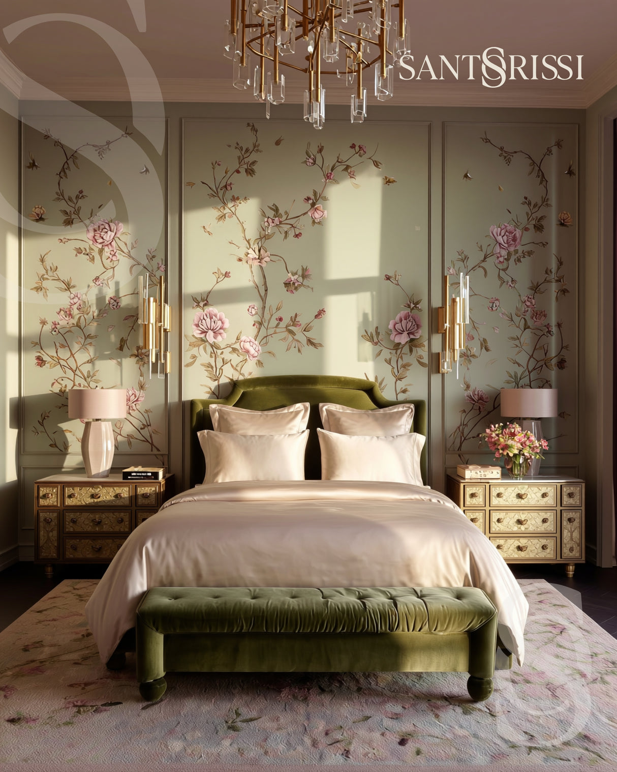Champagne Italian MicroModal satin bedding – MONET Collection (Shine)