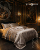 Champagne Italian MicroModal satin bedding – MONET Collection (Shine)