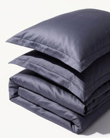Double Duvet Cover Set 200x200 with 2 Pillowcases · Italian Cotton Sateen · Ardesia