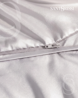 Light grey Italian cotton sateen bedding – Pietra e Cenere Collection (Cenere chiara)