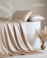 Champagne Italian MicroModal satin bedding – MONET Collection (Shine)