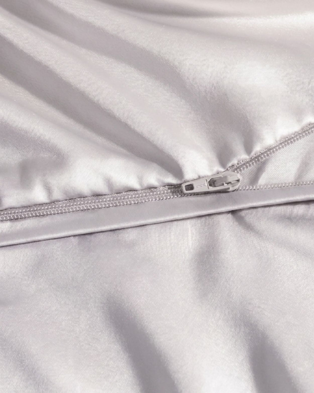 Double Duvet Cover Set 200x200 with 2 Pillowcases · Italian Cotton Sateen · Cenere chiara
