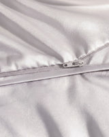 Double Duvet Cover Set 200x200 with 2 Pillowcases · Italian Cotton Sateen · Cenere chiara
