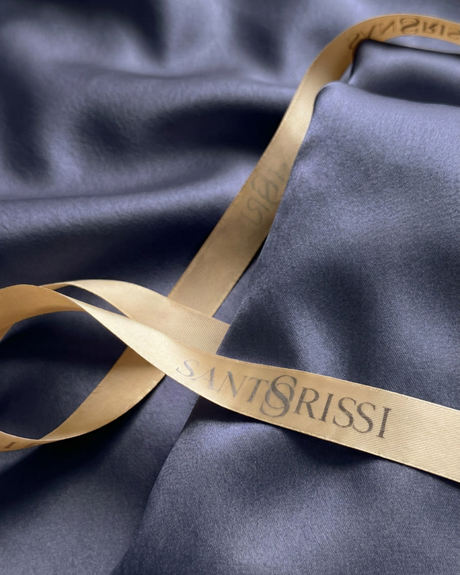 Slate grey Italian cotton sateen bedding – Pietra e Cenere Collection (Ardesia)